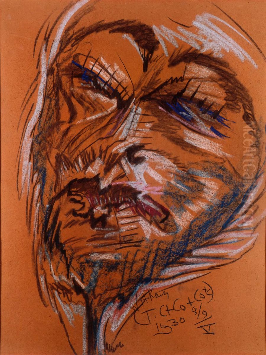 Portrait of a man Oil Painting by Stanislaw Ignacy Witkiewicz (Witkacy)