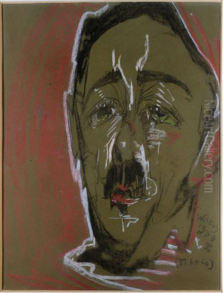 Portret Stefana Totwena Oil Painting by Stanislaw Ignacy Witkiewicz