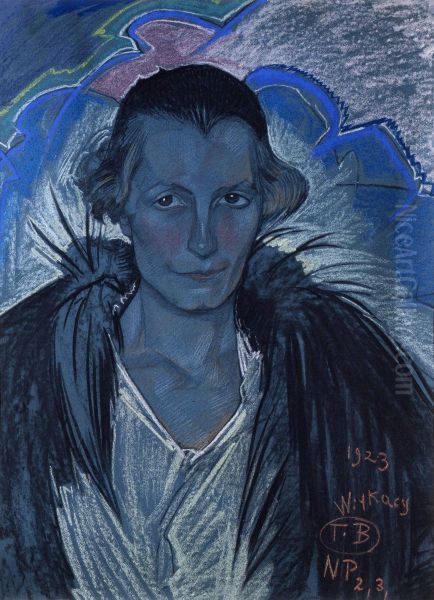Portret Marii Nawrockiej Oil Painting by Stanislaw Ignacy Witkiewicz (Witkacy)