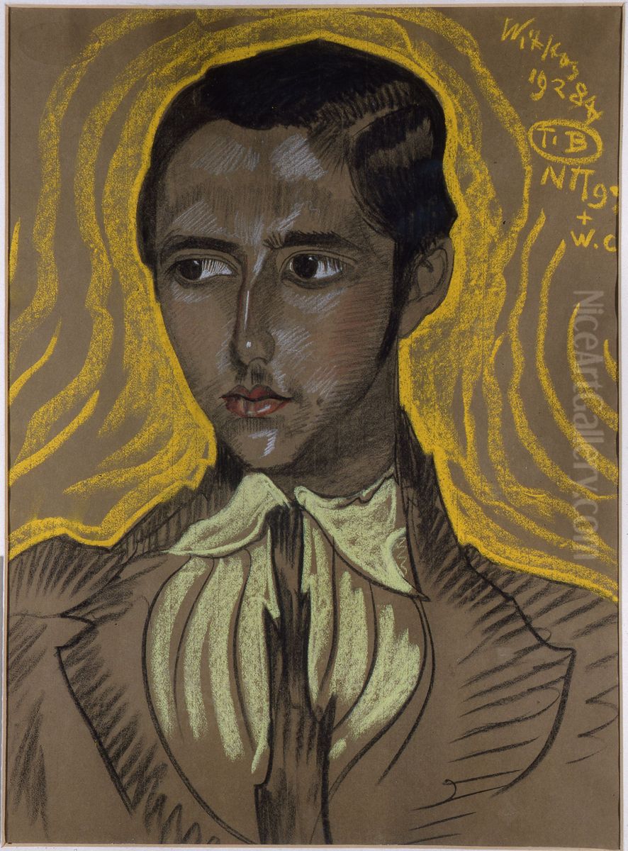Portrait of Jan Nawrocki Oil Painting by Stanislaw Ignacy Witkiewicz (Witkacy)