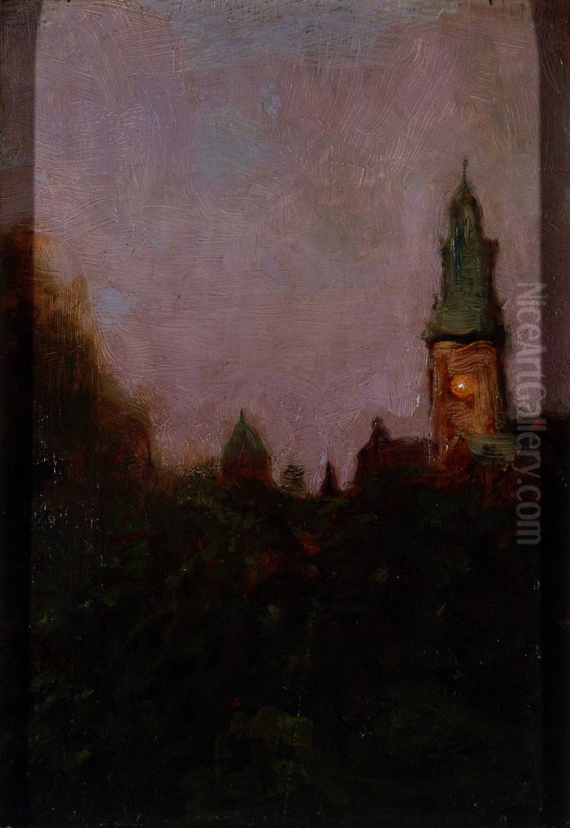 Widok na Wawel Oil Painting by Stanislaw Ignacy Witkiewicz (Witkacy)