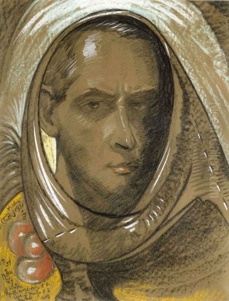 Autoportret Oil Painting by Stanislaw Ignacy Witkiewicz