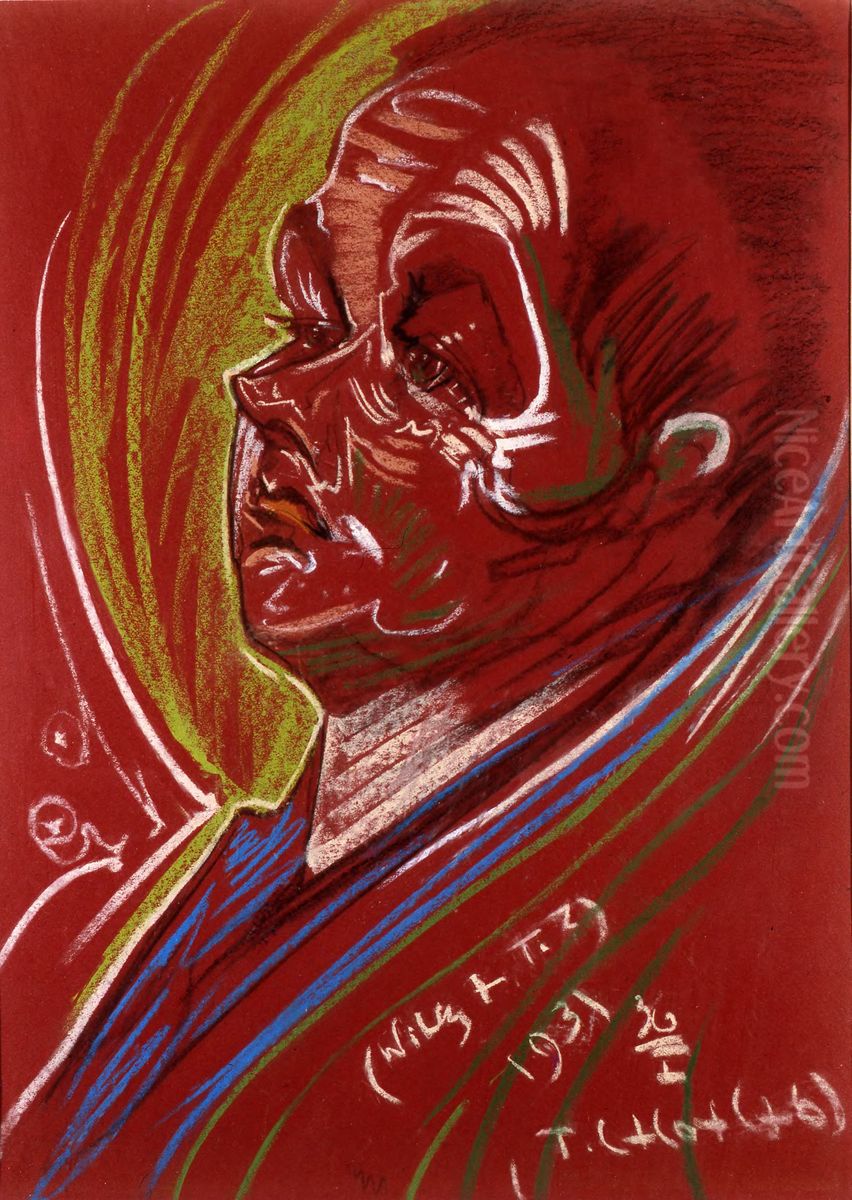 Portrait of Helena Bialynicka-Birula Oil Painting by Stanislaw Ignacy Witkiewicz (Witkacy)