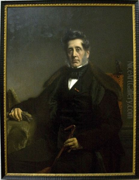 Portret_van_Johannes_Luden Oil Painting by August Allebe