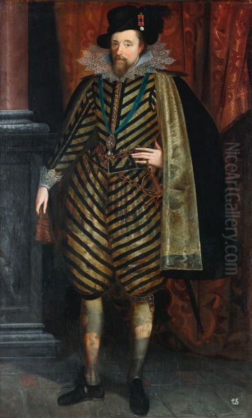 James I and VI Oil Painting by Unidentified painter