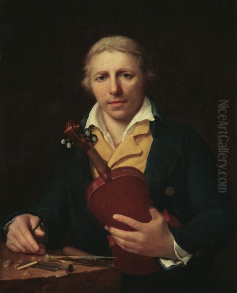 Portrait of Nicolas Lupot Oil Painting by Henriette Lorimier