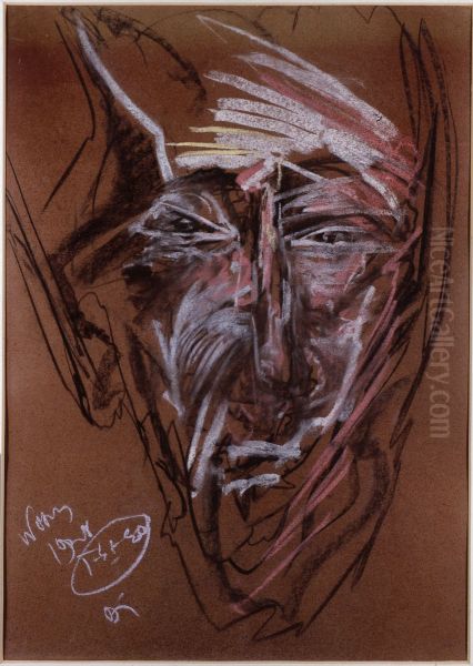 Portrait of Bohdan Filipowski Oil Painting by Stanislaw Ignacy Witkiewicz