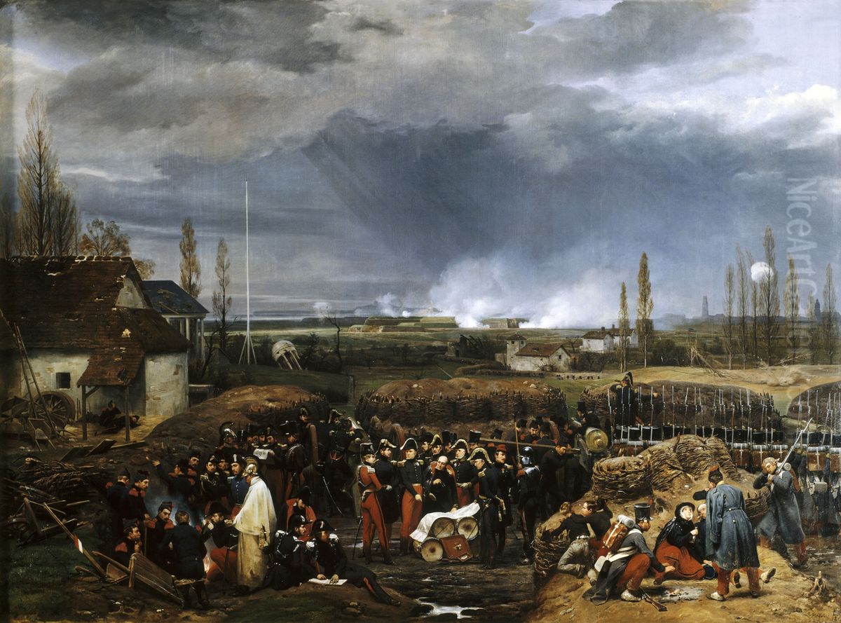 Siege of the Citadel of Antwerp, December 22nd 1832 Oil Painting by Horace Vernet Siege of the Citadel of Antwerp, December 22nd 1832 Oil Painting by Horace Vernet