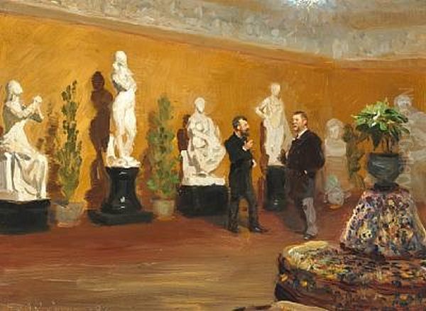 Evening party Oil Painting by Peder Severin Kroyer Evening party Oil Painting by Peder Severin Kroyer