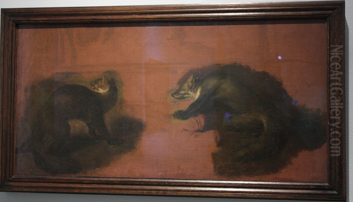 Etude de furets Oil Painting by Pieter Boel