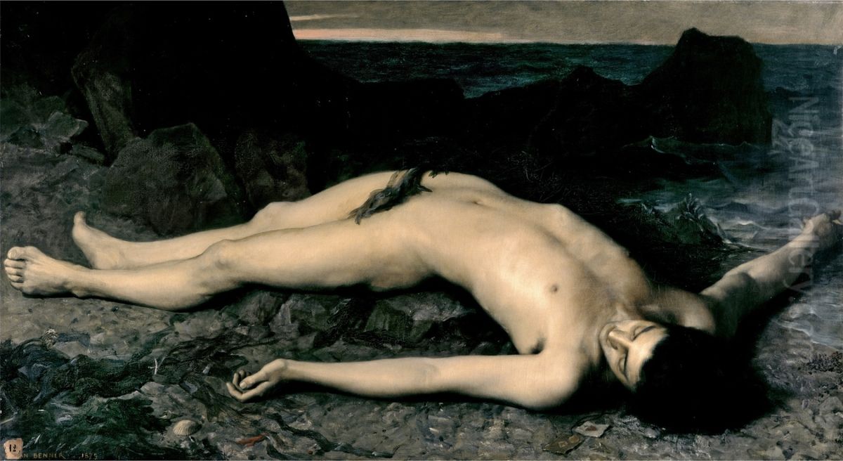 L'Epave ou l'Italien Oil Painting by Jean Benner