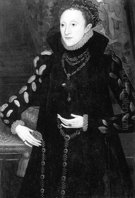Badminton portrait of Elizabeth I Oil Painting by Steven van der Meulen