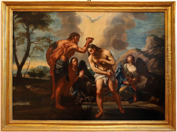 Baptism of Christ Oil Painting by Carlo Maratta