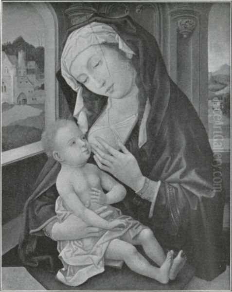Nursing Madonna Oil Painting by Dieric Bouts the Younger