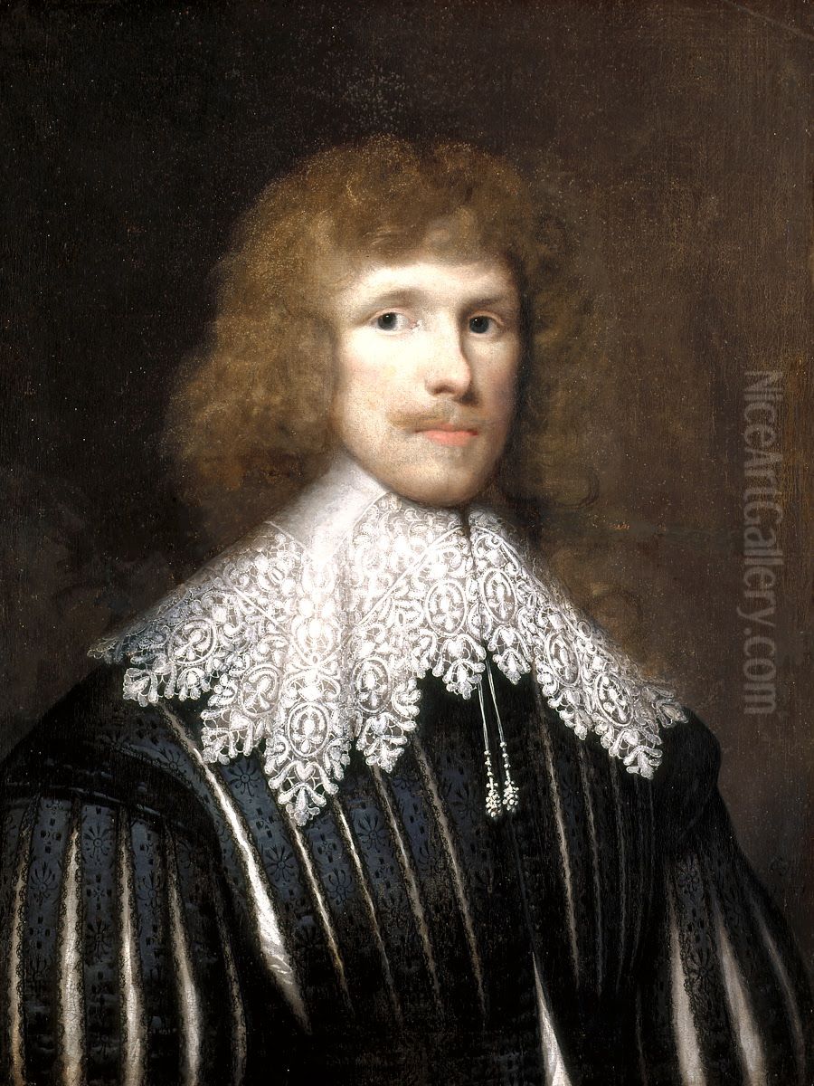 Portrait of Lucius Carey Oil Painting by Cornelis Janssens van Ceulen