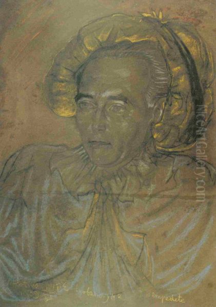 Portrait of Roman Ingarden Oil Painting by Stanislaw Ignacy Witkiewicz