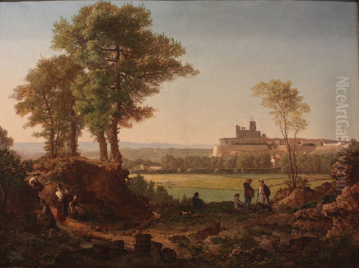 Vue de Beziers Oil Painting by Gabriel Fayet