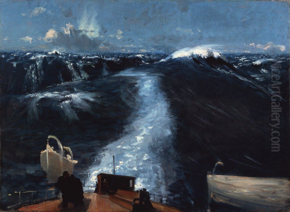Storm pa Atlanten Oil Painting by John Singer Sargent