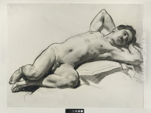Liggande naken man (Nicola D'Inverno)
