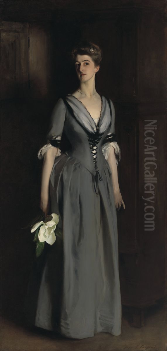 Mrs Albert Vickers (Edith Foster) Oil Painting by John Singer Sargent
