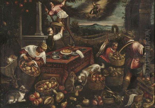 Earth Oil Painting by Jacopo Bassano