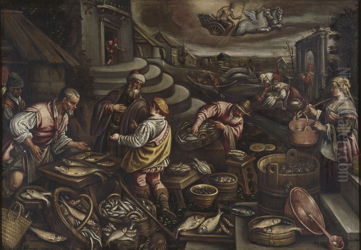 Water Oil Painting by Jacopo Bassano