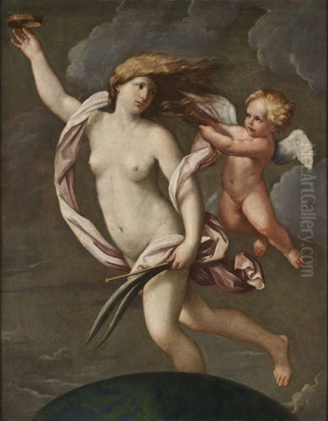 Fortuna Oil Painting by Guido Reni
