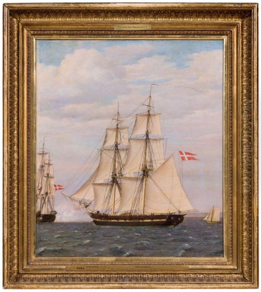 Orloggsbrigg Oil Painting by Christoffer Wilhelm Eckersberg