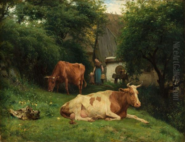 Kor Oil Painting by Otto Bache
