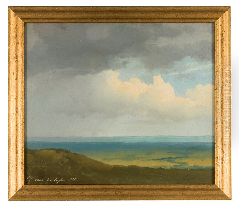 Landskapsstudie Oil Painting by Gustaf Wilhelm Palm