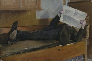 The Artist's Father, Reading a Newspaper