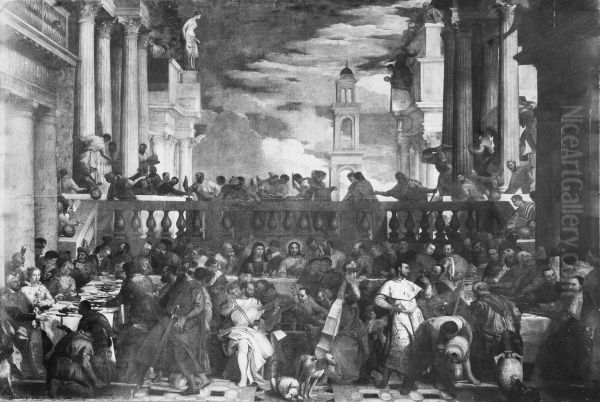 Brollopet i Kana Oil Painting by Paolo Veronese (Caliari)