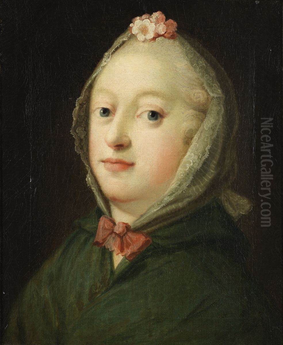 Drottning Louise av Danmark Oil Painting by Carl Gustaf Pilo