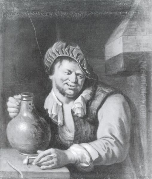 Gubbe vid olkruset Oil Painting by Willem van Mieris