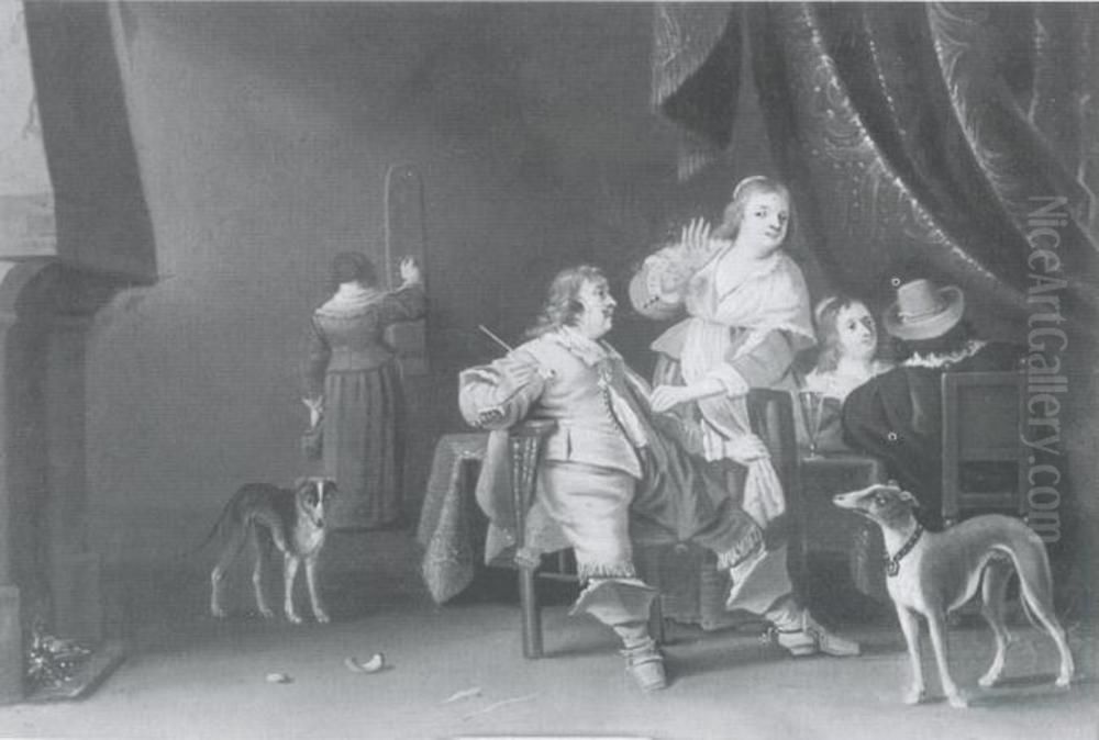 Merry Company Oil Painting by Anthonie Palamedesz.