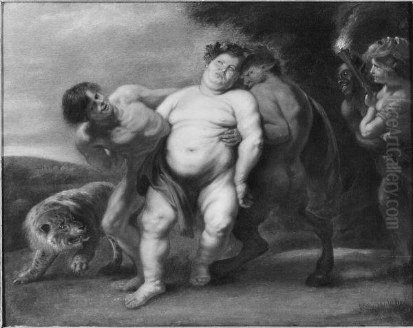 Drucken Silenus Oil Painting by Peter Paul Rubens
