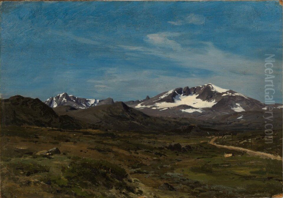 The Mountain Plateau of Dovre Oil Painting by Hans Gude