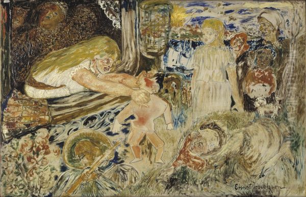 The Assassination of Riccio Oil Painting by Ernst Josephson