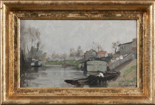 Forstad till Paris Oil Painting by Richard Bergh