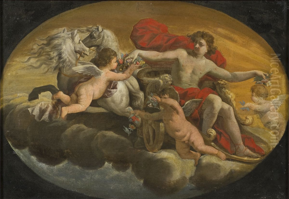 Apollo Oil Painting by Carlo Cignani