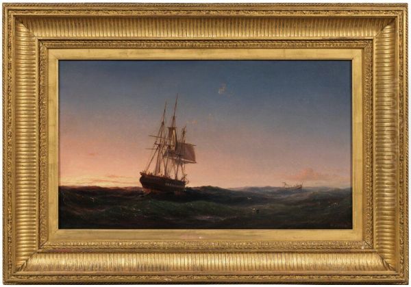 Sea Piece Oil Painting by Vilhelm Melbye