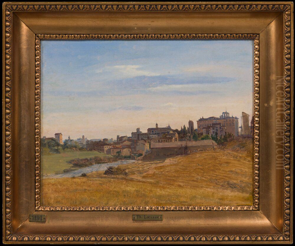 View from the Outskirts of Rome Oil Painting by Thorald Laessoe View from the Outskirts of Rome Oil Painting by Thorald Laessoe