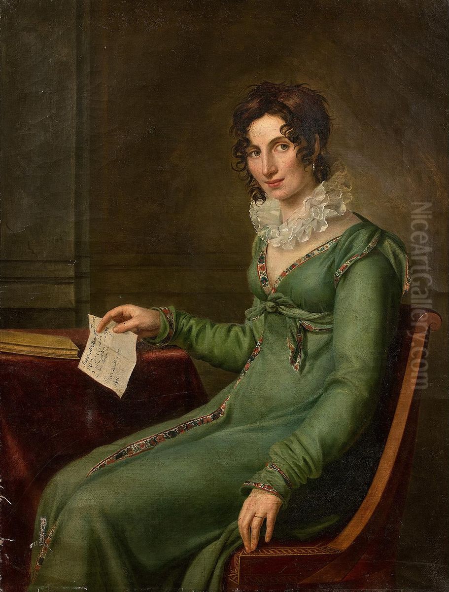Portrait de Madame Coury, veuve Duhamel Oil Painting by Adele Romany