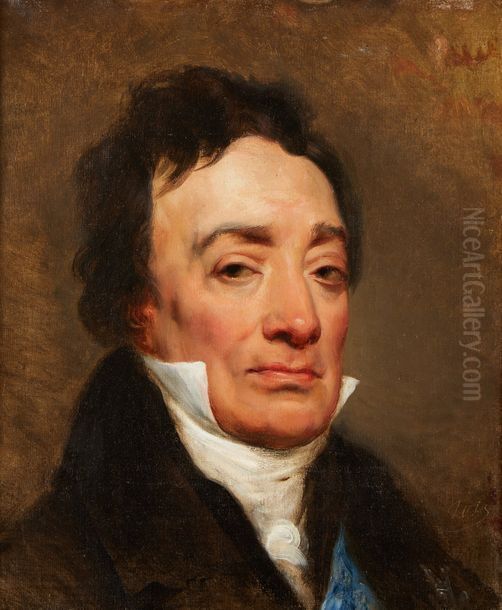 Portrait de Charles Bernard, baron de Ballainvilliers Oil Painting by Horace Vernet