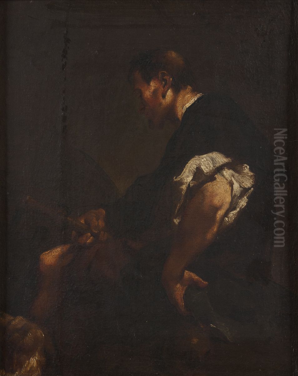 Den helige Rochus Oil Painting by Giovanni Battista Piazzetta