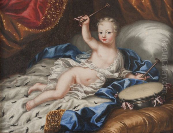 Charles XII of Sweden (1682-1718) Oil Painting by Anna Maria Ehrenstrahl
