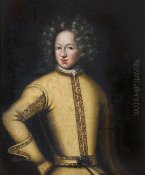 Karl XII, 1682-1718, kung av Sverige Oil Painting by David Klocker Ehrenstrahl