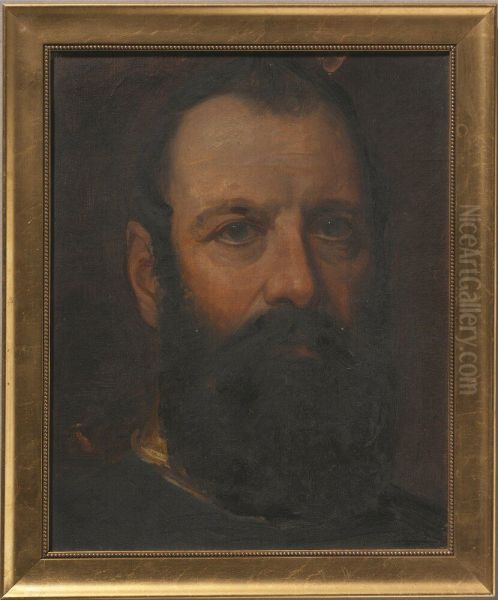 Karl XV (1826-1872) Oil Painting by Edvard Perseus