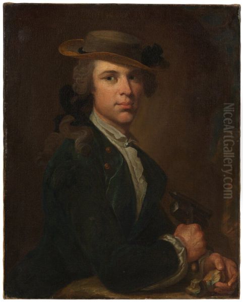 Daniel Tilas (1712-1772), Baron, Mineralogist Oil Painting by Olof Arenius