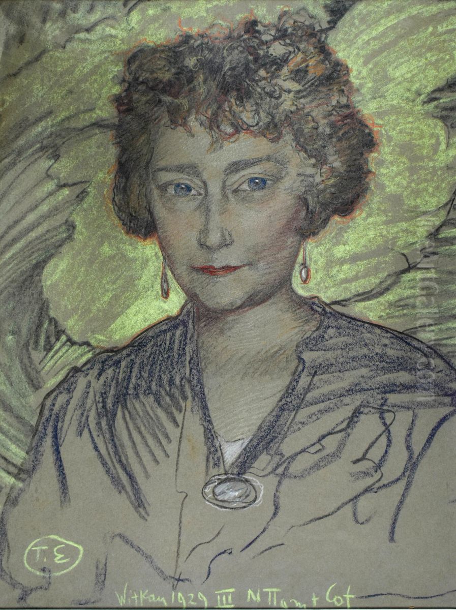 Portrait of Ada Propper Oil Painting by Stanislaw Ignacy Witkiewicz (Witkacy)